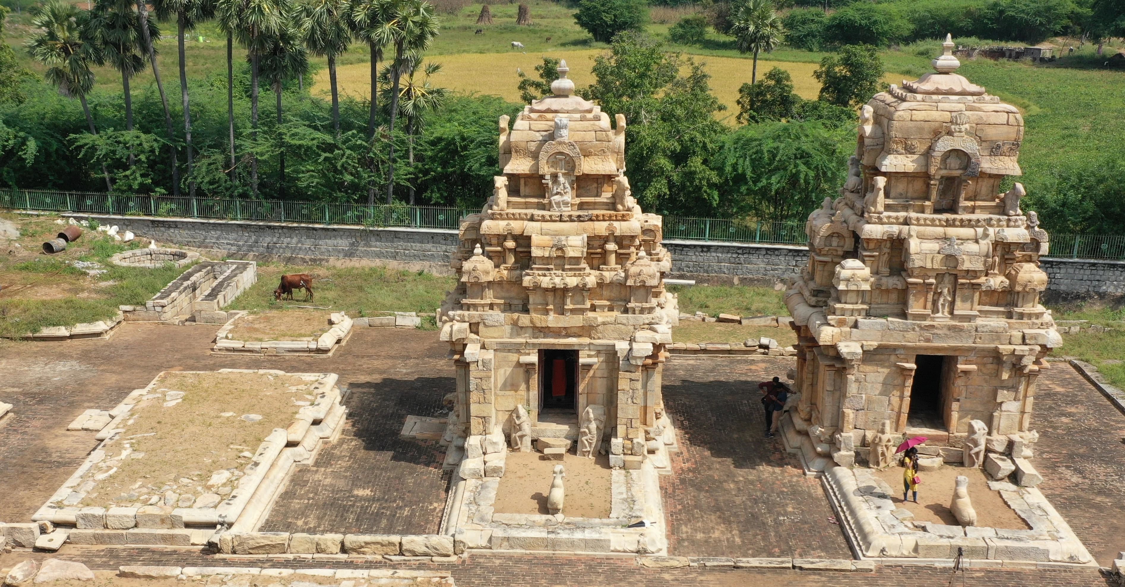 Moovar Kovil — aerial view
